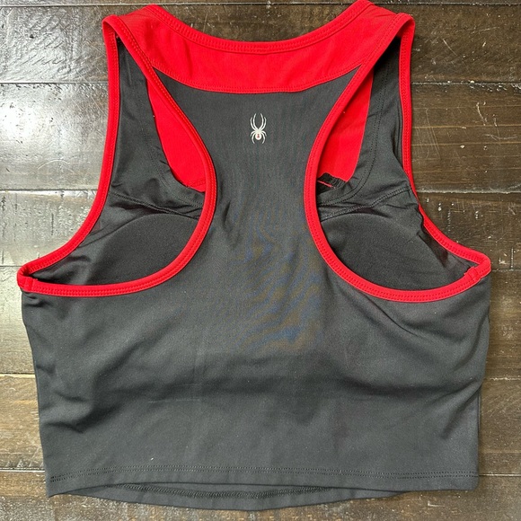 NWOT Spyder Sports Bra Cropped Tank Top - Racerback Large - Picture 3 of 6
